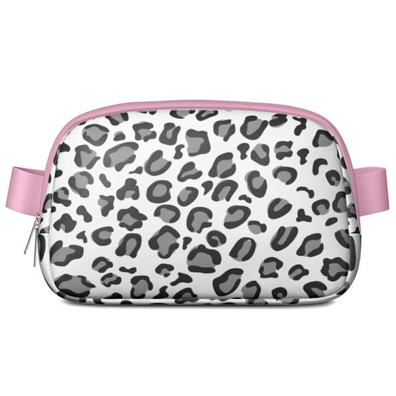 Modern Leopard Fanny Pack – Waterproof Adjustable Waist Bag with Minimalist Spot Pattern, Contemporary & Chic
