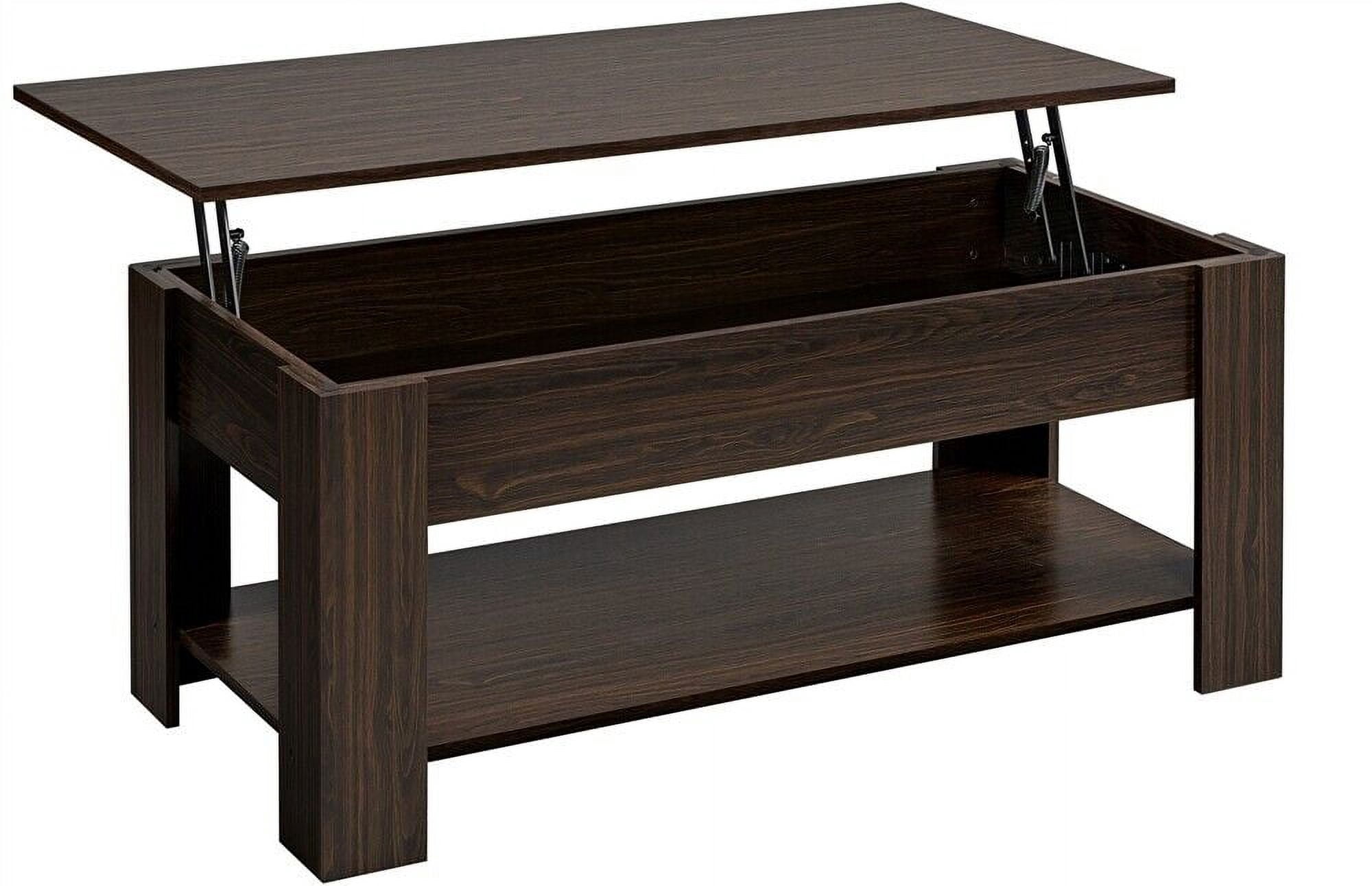 Modern Lift Top Coffee Table,Lift Top Coffee Table with Hidden Compartment and Storage Shelf ...