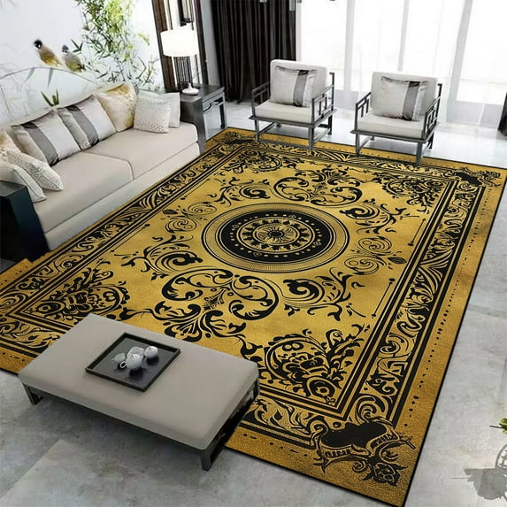Modern Light Luxury Carpets for Living Room Home ration Bedroom Carpets Non-slip Lounge Rug Customiz