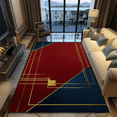 thumbnail image 1 of Modern Light Luxury High-end Carpet Gold Lines ration Living Room Sofa Side Study Rugs Custom Non-slip Coffee Table Mat, 1 of 5