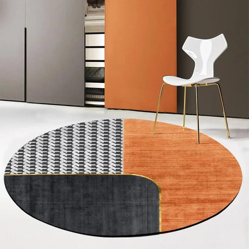 Modern Light Luxury Round Carpets Room Decoration Teenager Rugs Living Room Carpet Home Decor