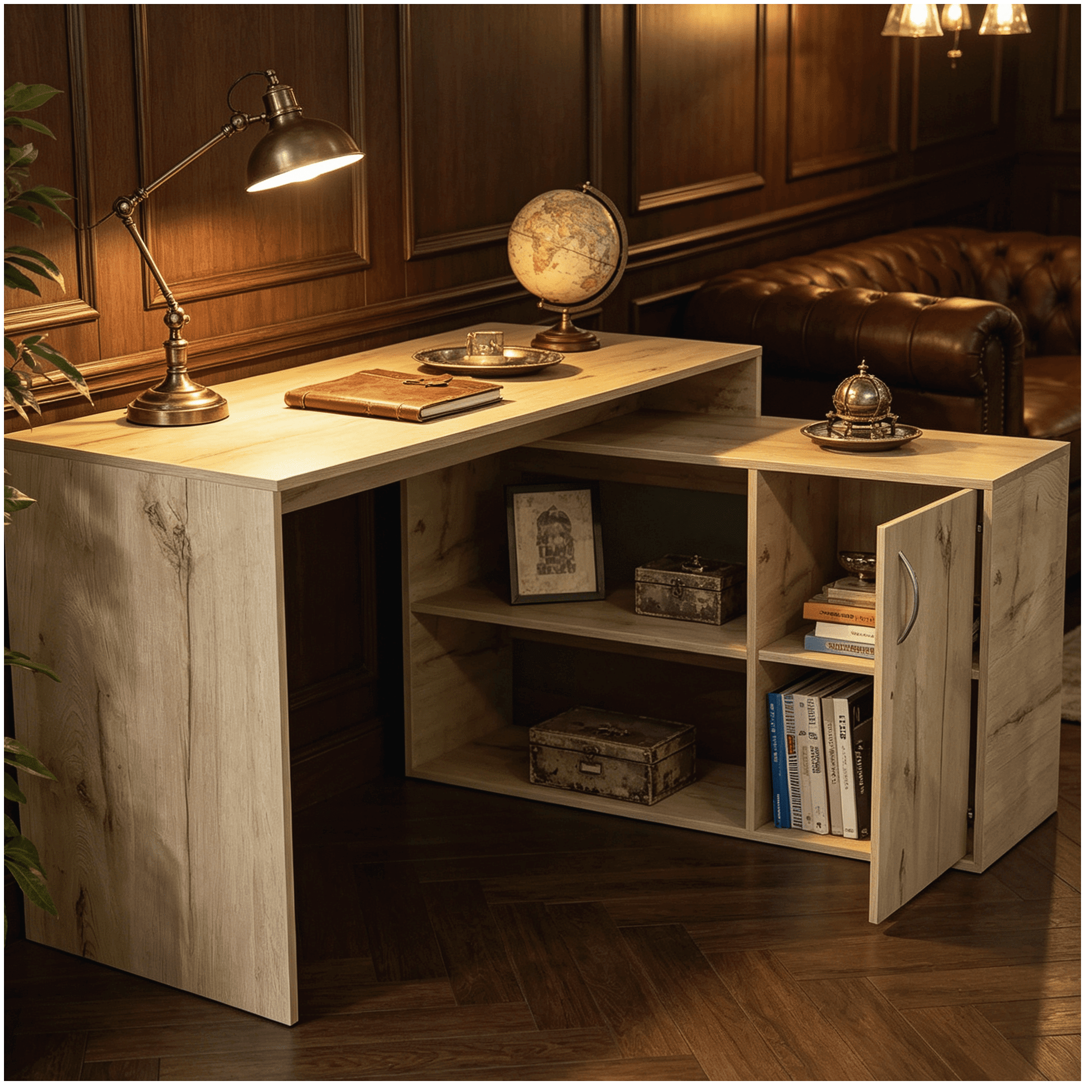 modern-light-oak-l-shaped-office-desk-with-drawer-and-shelves-for-home