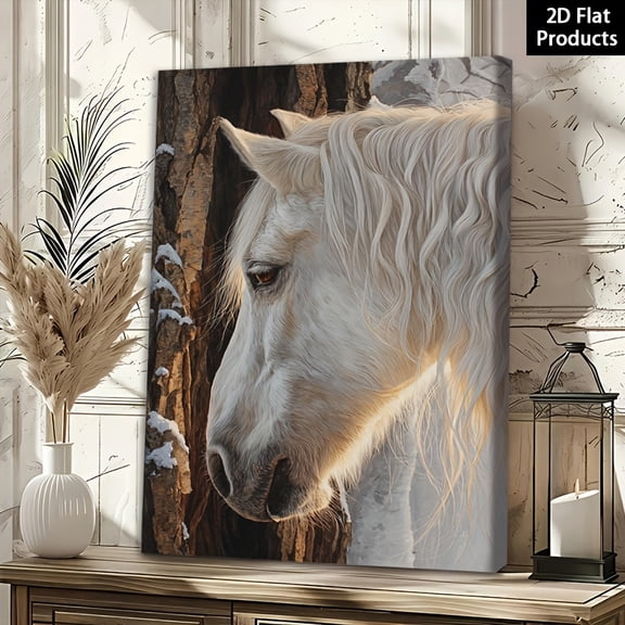 Modern Light & Texture Framed - Frame & Wrapped Canvas Painting, Textured Brushstroke/Look, Neutral Palette for Living Room, Bathroom Decor - Contemporary Abstract Art Poster, Installation