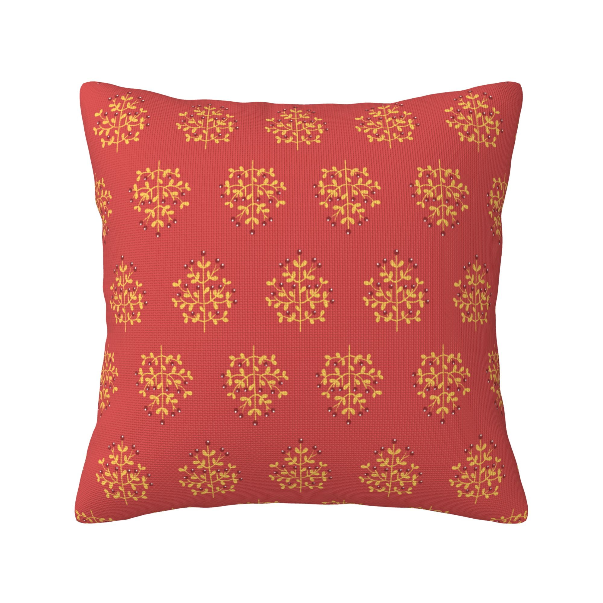 Modern Linen Throw Pillow Covers Floral pattern Pillow Covers