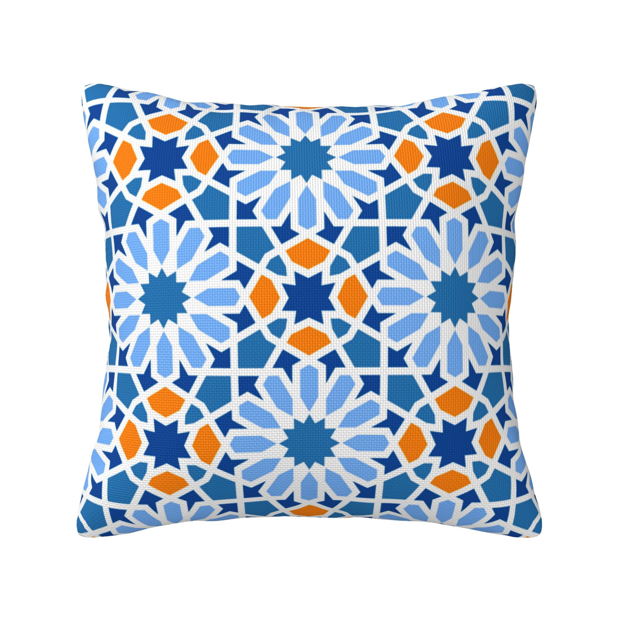 Modern Linen Throw Pillow Covers Seamless Flower Pattern Pillow Covers