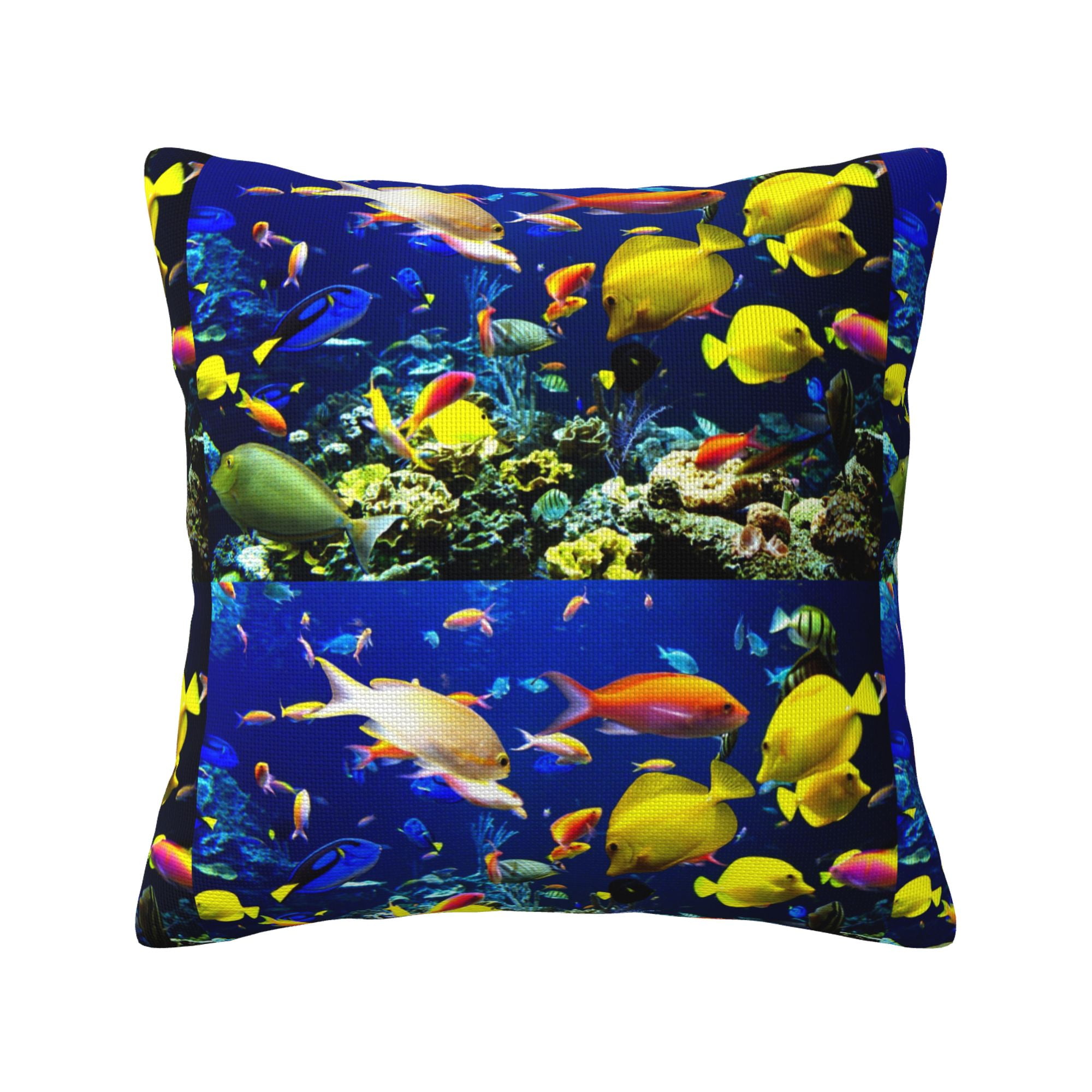 Modern Linen Throw Pillow Covers ocean-fish Pillow Covers