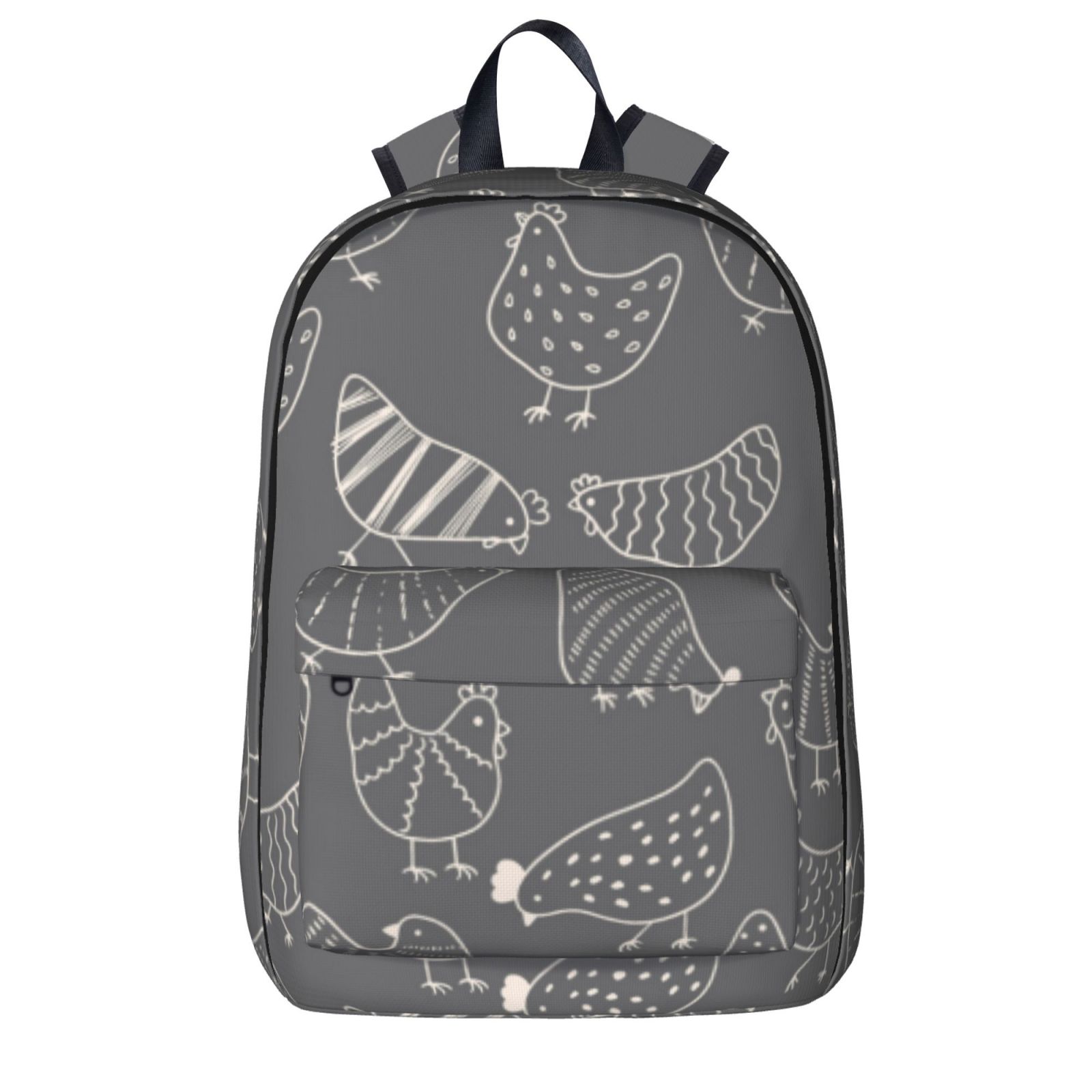 Modern Lines Cute Chicken Travel Backpack for Women Men, Laptop