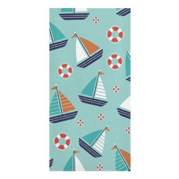 Modern Little Sailor Microfiber Beach Towel Absorbent Compact Towels for Swimming Pool Beach Travel Things for Vacation Essentials Adult Gift,61.430.3Inch