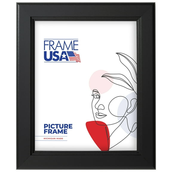 12x36 Picture Frame, Black Modern Living Style 14048, 1.375 Inch MDF with Plexiglass, Wall Display