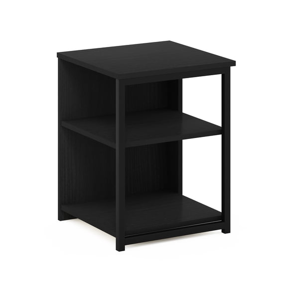 Modern Living Coffee Table Side End Table TV Stand Amano/Black Wood Metal Contemporary Design