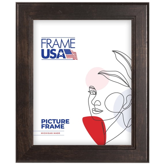 4x6 Picture Frame, Brown Style 14061 1.375 Inch MDF with Tabletop Easel