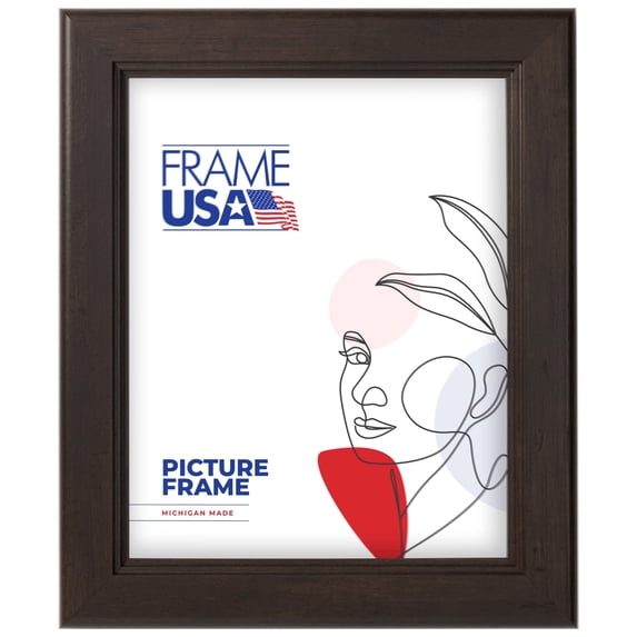 20x27 Picture Frame Brown Modern Living, 14060, 1.375 Inch MDF, Plexiglass, Wall Display