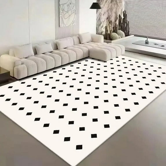 Modern Living Room Decoration Carpets Sofa Table Beside Large Area Rugs Simple Geometric Bedroom Decor Lounge Rug Anti-slip Mats