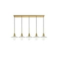 thumbnail image 1 of Modern Living Room Kitchen Bedroom Waltz 5 Light Brass Pendant, 1 of 7