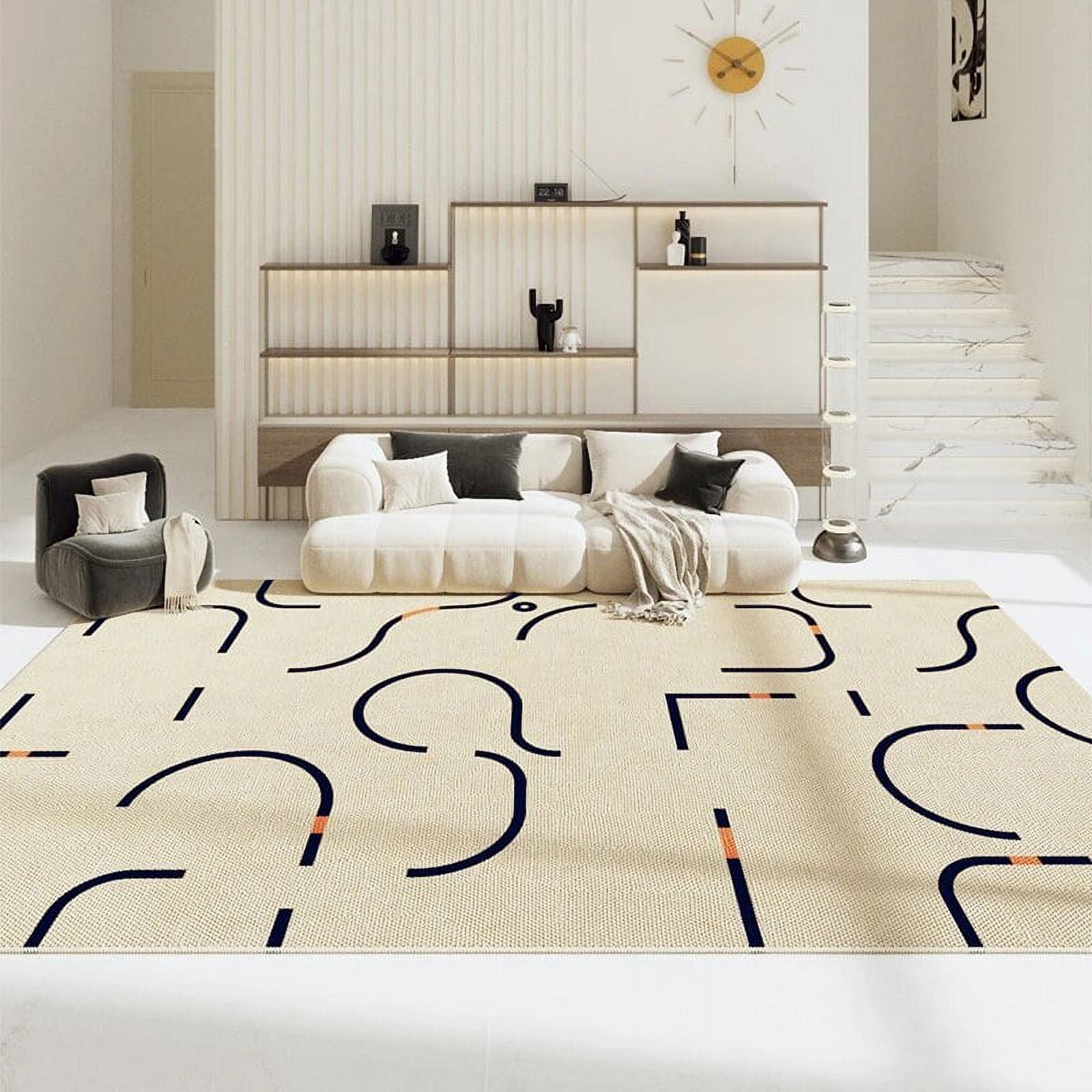 Modern Living Room Rugs Minimalist Study Balcony Lounge Rug Light ...