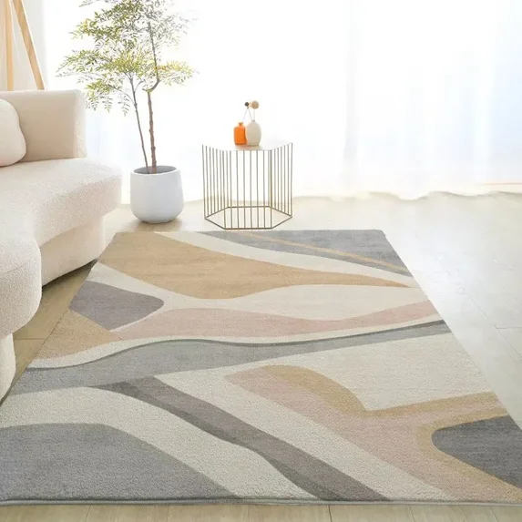 Modern Living Room ration Carpet Simple Light Colored Soft Rug Bedrooms Sofa Side Larg Carpets Washa