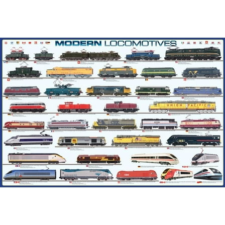 Modern Locomotives 24 x 36