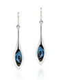 thumbnail image 1 of Modern Long Icicle Abalone Shell Sterling Silver Dangle Earrings, 1 of 3