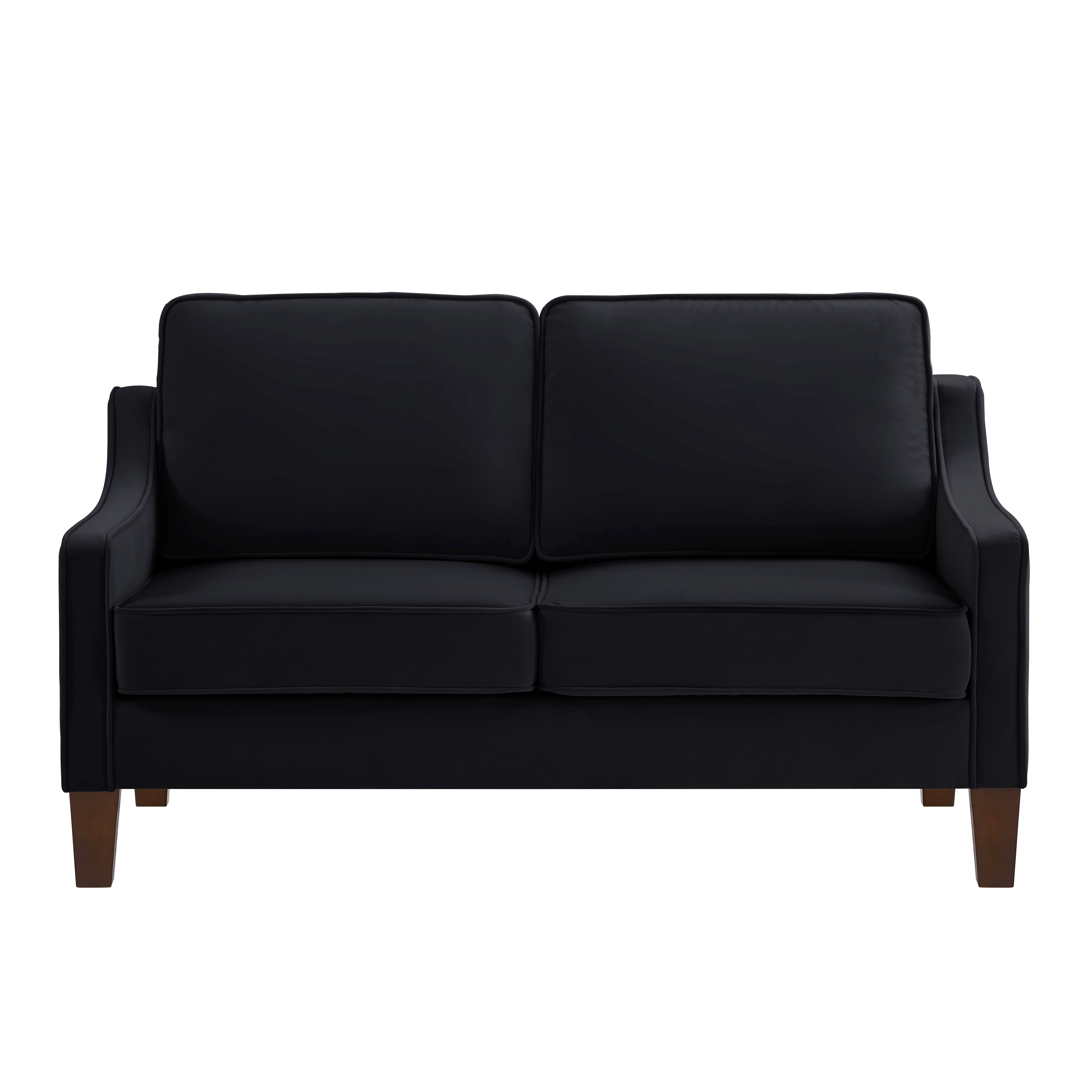 Modern Loveseat sofa for Living Room, Upholstered Velvet Small Couch ...