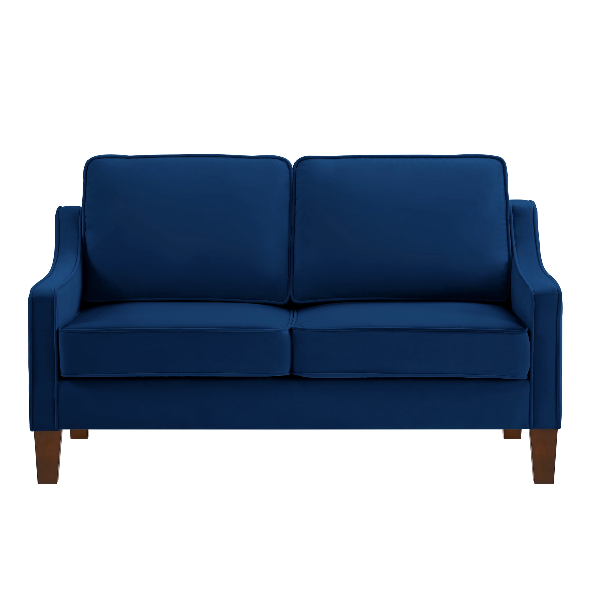Modern Loveseat sofa for Living Room, Upholstered Velvet Small Couch