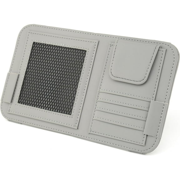 Modern Luxury Car Sun Visor Organizer, Sunglasses Holder, Cards & Documents, Pen, Key, Compatible with Car, SUV, Truck, Jeep