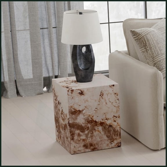 Modern Luxury Living Room Coffee Table - Engineered Stone, Anti-Yellow & Easy to Clean