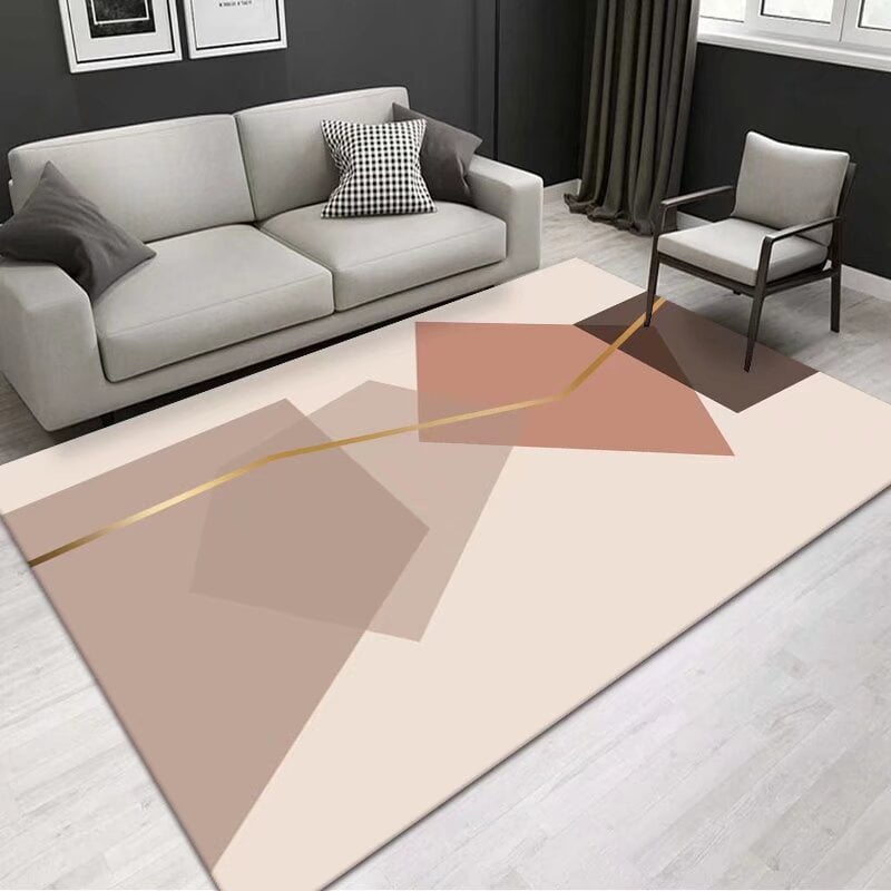 Modern Luxury Living Room Home ration Carpet Minimalist Geometry ...