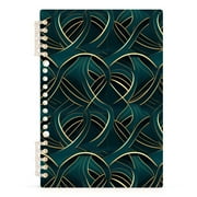 Modern Luxury Pattern Notebooks 1-subject Journal 60 Sheets A5 College Ruled Paper Detachable Ring 8.3"x5.7"