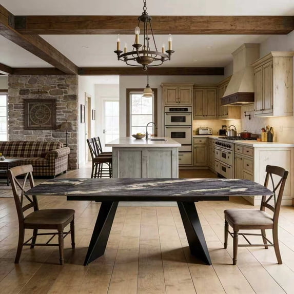 Modern Luxury Rectangular Dining Table,65