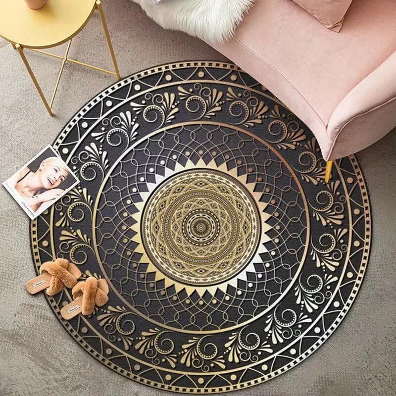 Modern Luxury Round Carpets for Living Room Children's Bedroom Floor Mat Hanging Chair Mat