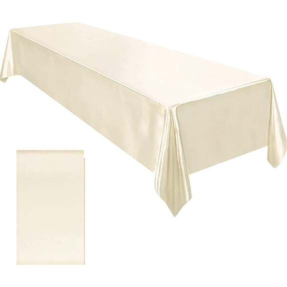 Modern Luxurys Table Cover with Cotton Linens Satins Fabric Tablecloth for Dining