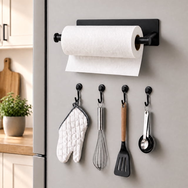 Magnetic Rack Tags Modern Madame 1 Pack Magnetic Paper Towel Holder, Portable Reusable ...