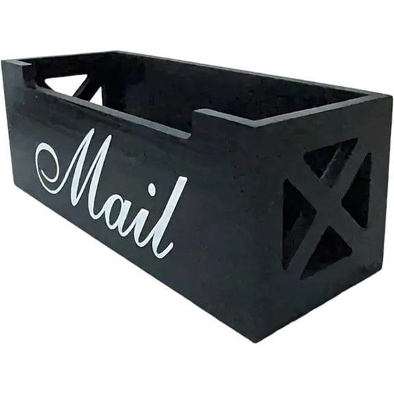 Modern Mail Holder For Desk, Wood Letter Organizer Sorter Envelope Organizer Bill Filling Rack Wood Mail Basket Magazine Holder For Home Office