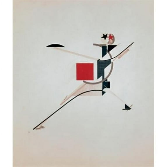 Modern Man by El Lisickij 1890-1941 Poster Print - 18 x 24 in.