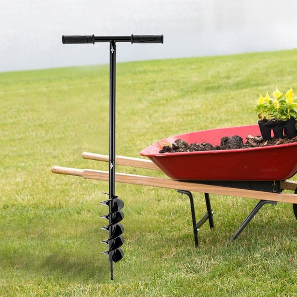 Modern Manual Hole Auger Digger, 4'' Manual Hand Post Hole Auger Hand