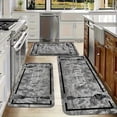 thumbnail image 1 of Modern Marble Pattern Kitchen Mat Set, Flannel Material for Sink, Laundry, Bathroom & Entryway, Home Office Decor, Spring Summer Holiday Decoration, 1 of 11