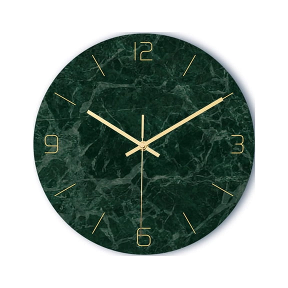 Modern Marble Pattern Wall Clock, 30X30Cm Acrylic Silent Quartz Movement, Frameless Design For Living Room And Office, Battery Not Included