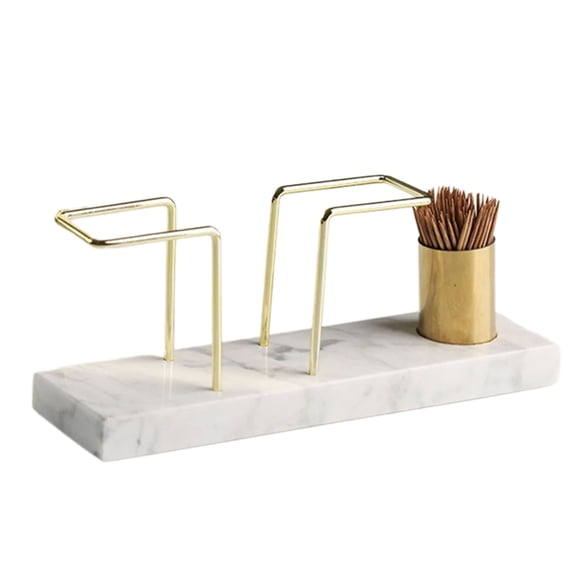 Modern Marble Tissue Dispenser Bathroom Organizers Natural Stone Texture for Homes