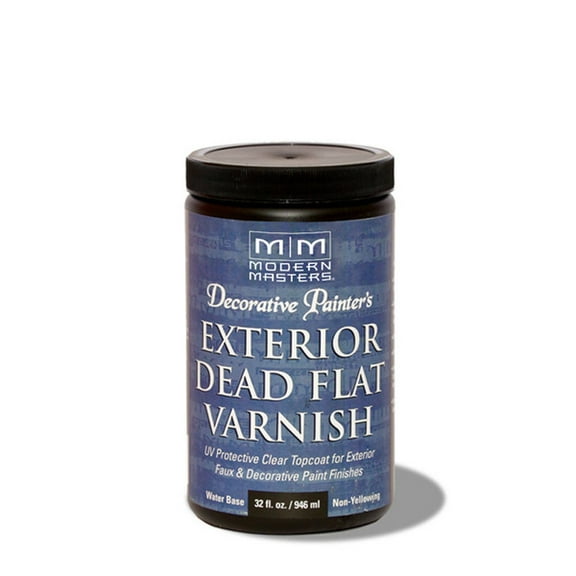 Modern Masters 740774997693 Clear Dead Semi-Gloss Flat Water-Based Varnish, 32 oz