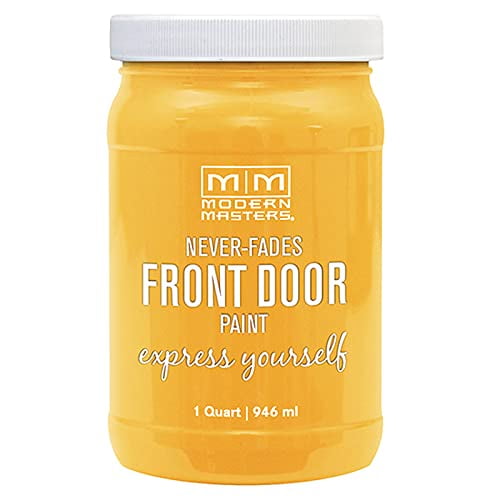 Modern Masters Acrylic Satin Front Door Paint, Happy, 1 Qt.