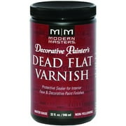 Modern Masters Semi-Gloss Clear Water-Based Dead Flat Varnish 32 oz