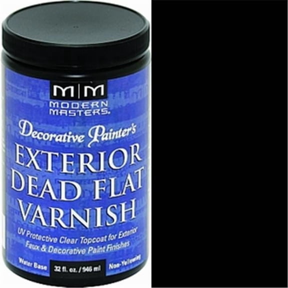 Modern Masters DP612 1 Qt. Dead Flat Varnish Exterior Clear Top Coat