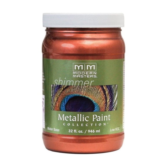 qt Modern Masters ME195 Copper Metallic Paint Collection, Satin Water-Based Decorative Metallic Paint
