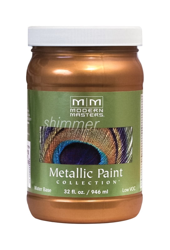 30 oz Modern Masters ME204 Antique Bronze Metallic Paint Collection, Satin Water-Based Decorative Metallic Paint