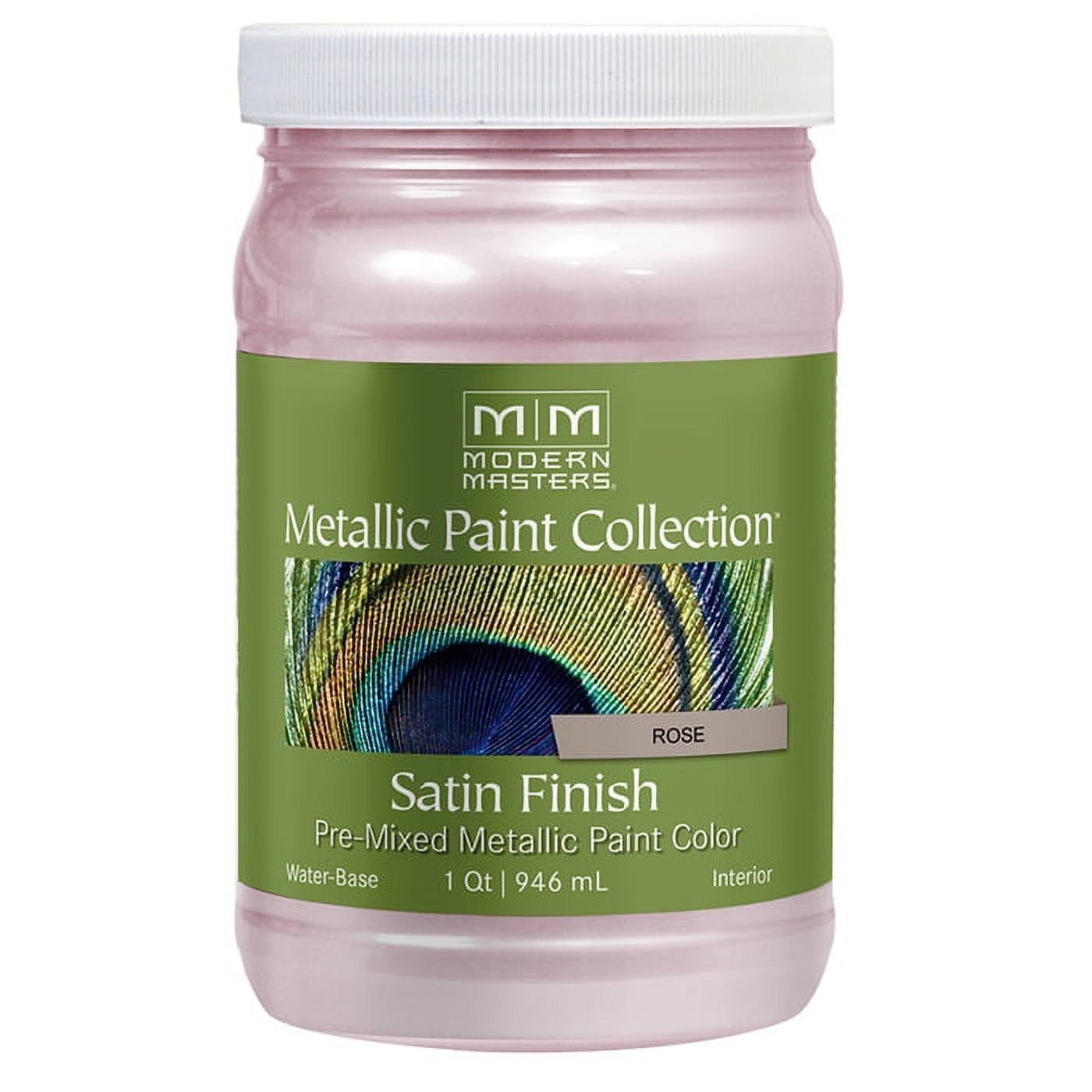 Modern Masters ME24632 Rose Metallic Paint, 1 Quart - Walmart.com