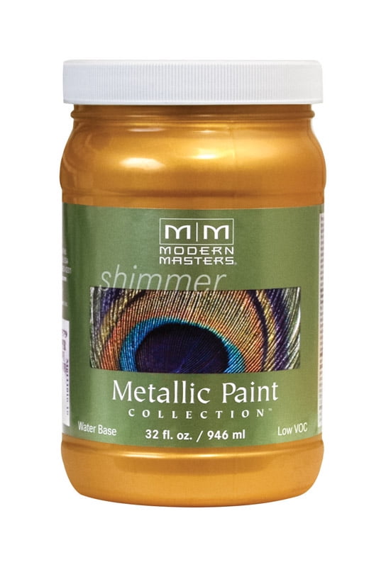 Modern Masters ME66032 Protective Enamel Pharaoh's Gold Metallic Paint, 1 Quart