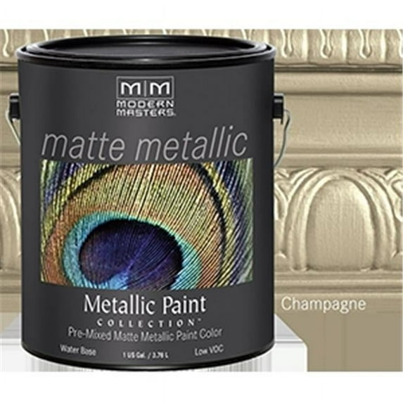 Modern Masters MM206 1 Gallon Champagne Matte Metallic Paint