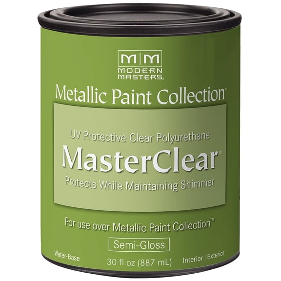 30 oz Modern Masters ME66232 Clear MasterClear Protective Topcoat, Semi-Gloss