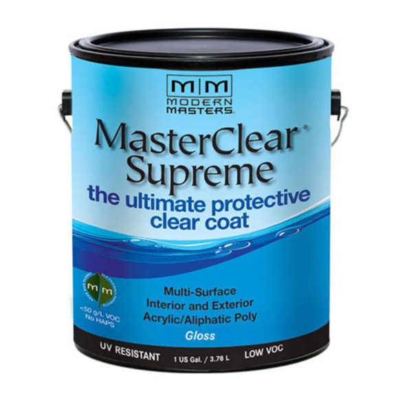 1 gal Modern Masters MCS9041 gal Clear MasterClear Supreme Protective Topcoat, Gloss