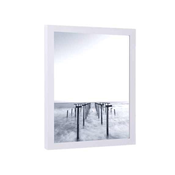 Modern Memory Design 9 x 16 Wood Picture Frame, White